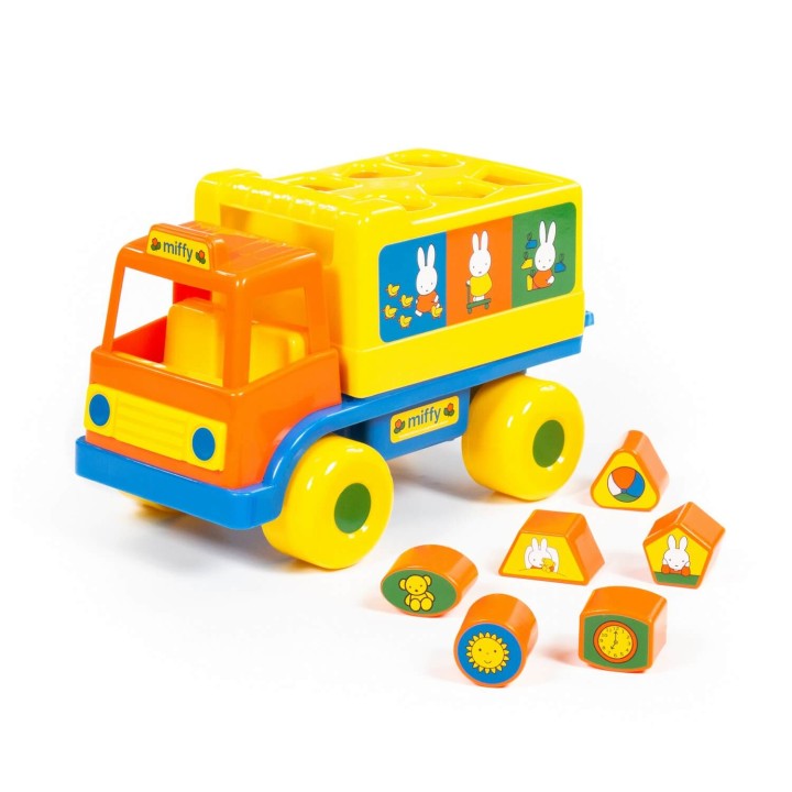 Логический грузовичок "Миффи" с 6 кубиками №1