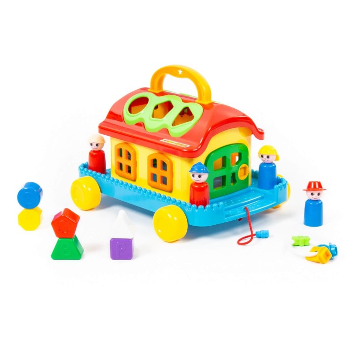 Сказочный домик на колёсиках (в сеточке)