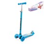 #0072 Детский самокат (с наклейкой V1) (голубой) (в коробке)