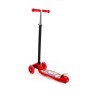 #0072 Детский самокат (с наклейкой V1) (красно-чёрный) (в коробке)