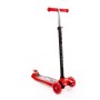 #0072 Детский самокат (с наклейкой V1) (красно-чёрный) (в коробке)