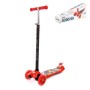 #0072 Детский самокат (с наклейкой V2) (красно-чёрный)