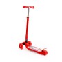 #0072C Детский самокат (со складной ручкой) (с наклейкой V1) (красно-чёрный)