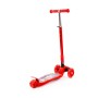 #0072C Детский самокат (со складной ручкой) (с наклейкой V1) (красно-чёрный)