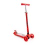 #0072C Детский самокат (со складной ручкой) (с наклейкой V1) (красно-чёрный)