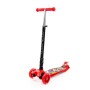 #0072C Детский самокат (со складной ручкой) (с наклейкой V2) (красно-чёрный)