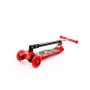 #0072C Детский самокат (со складной ручкой) (с наклейкой V2) (красно-чёрный)