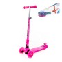 # 0072C Детский самокат (со складной ручкой) (малиновый) (в коробке)