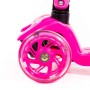 # 0072C Детский самокат (со складной ручкой) (малиновый) (в коробке)