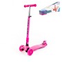 # 0072C Детский самокат (со складной ручкой) (малиновый) (в коробке)