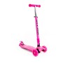 # 0072C Детский самокат (со складной ручкой) (малиновый) (в коробке)