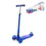 # 0072C Детский самокат (со складной ручкой) (синий) (в коробке)