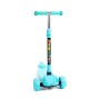 TJ-705L Детский самокат (со складной ручкой) (бирюзовый) (в коробке)