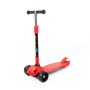 TJ-705L Детский самокат (со складной ручкой) (красно-чёрный) (в коробке)