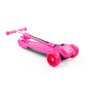 TJ-705L Детский самокат (со складной ручкой) (малиновый) (в коробке)