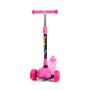 TJ-705L Детский самокат (со складной ручкой) (малиновый) (в коробке)