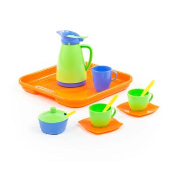 Набор детской посуды "Алиса" с подносом на 2 персоны