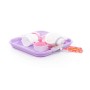 Набор детской посуды "Алиса" с подносом на 2 персоны (13 элементов) (в сеточке)