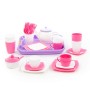 Набор детской посуды "Алиса" с подносом на 4 персоны (35 элементов) (в сеточке)