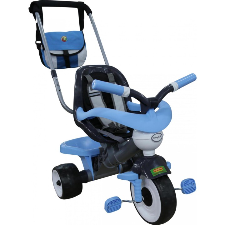 Велосипед 3-х колёсный "Амиго №2" с ограждением, ручкой, ремешком, мягким сиденьем и сумкой