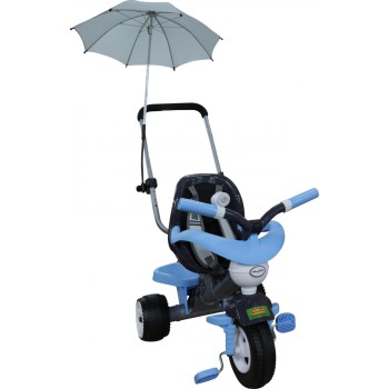 Велосипед 3-х колёсный "Амиго №3" с ограждением, клаксоном, ручкой, ремешком, мягким сиденьем и зонтиком