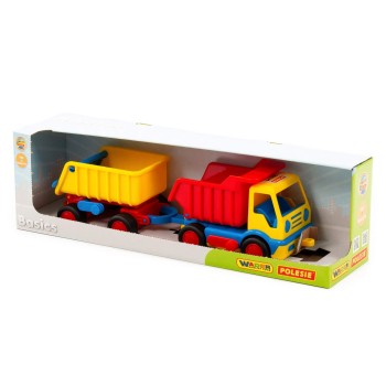 "Базик", автомобиль-самосвал с прицепом (в коробке)