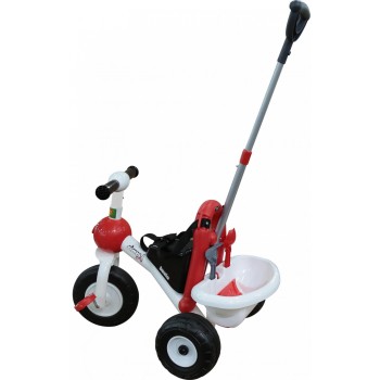 Велосипед 3-х колёсный "Базик" с ручкой и ремешком + набор (2 элемента)