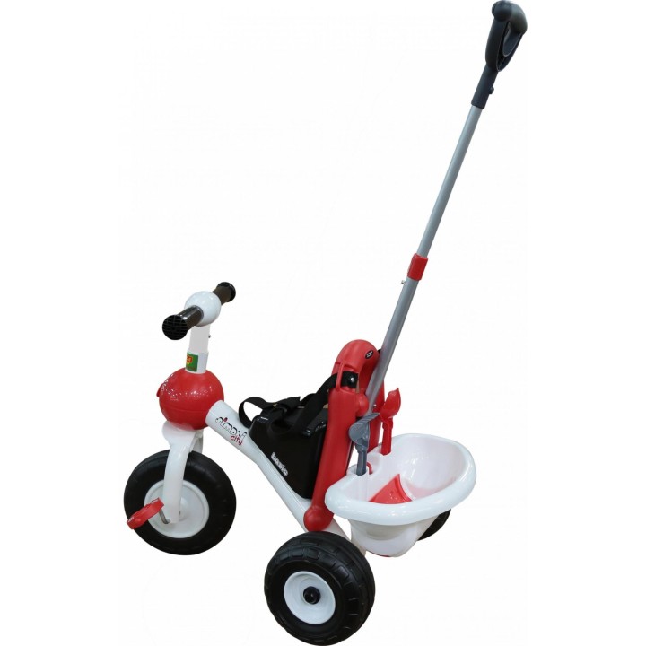 Велосипед 3-х колёсный "Базик" с ручкой и ремешком + набор (2 элемента)