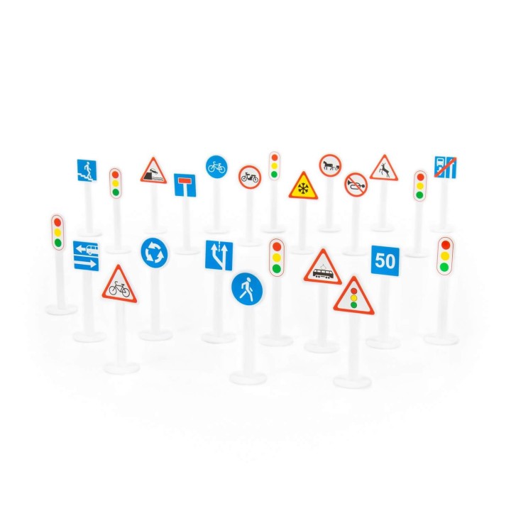 Набор дорожных знаков №3 (24 элемента) (в пакете)