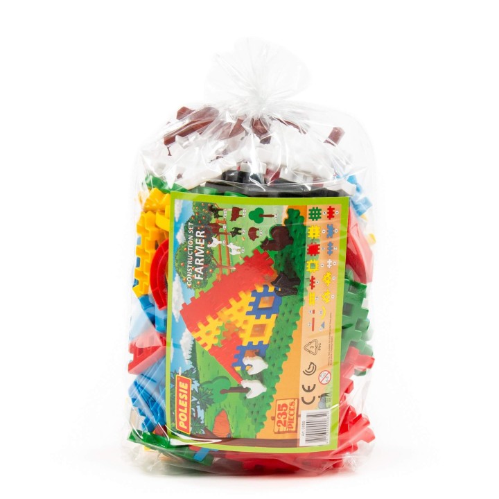 Конструктор "Фермер" (235 элементов) (в мешке)