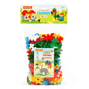 Конструктор "Фермер" (112 элементов) (в мешке)