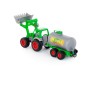 "Фермер-техник", трактор-погрузчик с цистерной (в сеточке)