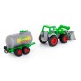 "Фермер-техник", трактор-погрузчик с цистерной (в сеточке)