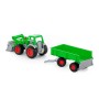 "Фермер-техник", трактор-погрузчик с прицепом (в сеточке)