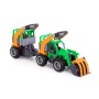 "ГрипТрак", трактор-погрузчик с полуприцепом для животных (в коробке)