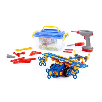 Конструктор "Изобретатель" - "Самолёт №2" (144 элемента) (в контейнере)