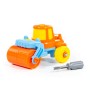 Конструктор-транспорт "Дорожный каток" (18 элементов) (в пакете)