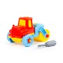 Конструктор-транспорт "Дорожный каток" (18 элементов) (в пакете)