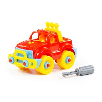 Конструктор-транспорт "Джип" (22 элемента) (в пакете)