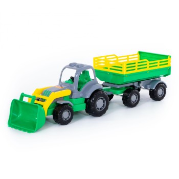 "Крепыш", трактор с прицепом №2 и ковшом