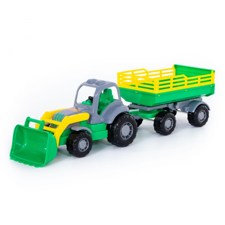 "Крепыш", трактор с прицепом №2 и ковшом