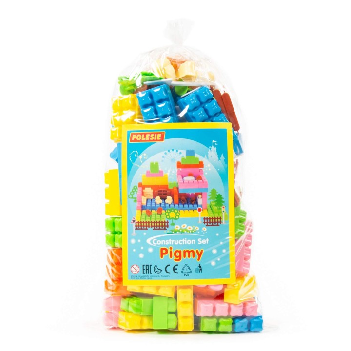 Конструктор "Малютка" (107 элементов) (в пакете)