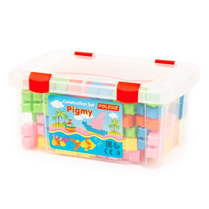 Конструктор "Малютка" (132 элемента) (в контейнере)