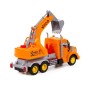 "Профи", автомобиль-экскаватор инерционный (со светом и звуком) (оранжевый) (в коробке)