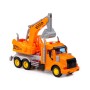 "Профи", автомобиль-экскаватор инерционный (со светом и звуком) (оранжевый) (в коробке)