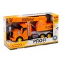 "Профи", автомобиль-кран инерционный (со светом и звуком) (оранжевый) (в коробке)