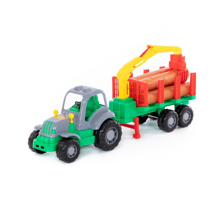 "Силач", трактор с полуприцепом-лесовозом