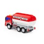 "Сити", автомобиль с цистерной инерционный (со светом и звуком) (красный) (в коробке)