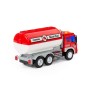 "Сити", автомобиль с цистерной инерционный (со светом и звуком) (красный) (в коробке)