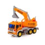 "Сити", автомобиль-экскаватор инерционный (со светом и звуком) (оранжевый) (в коробке)